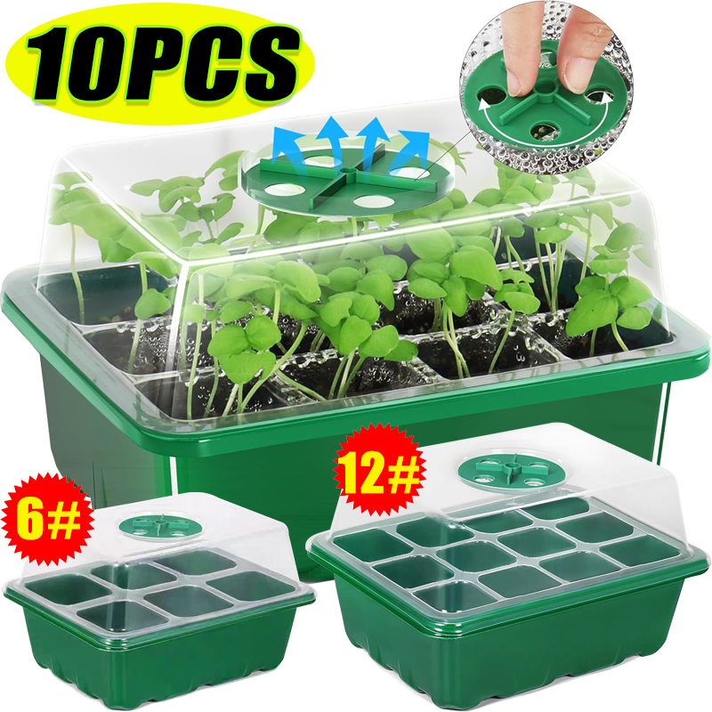 6/12 Grids Growing Starting Nu - Dome Propagation Kit 评论和价格