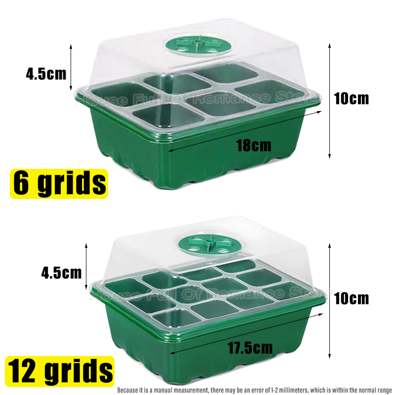 6/12 Grids Growing Starting Nu - Dome Propagation Kit 评论和价格