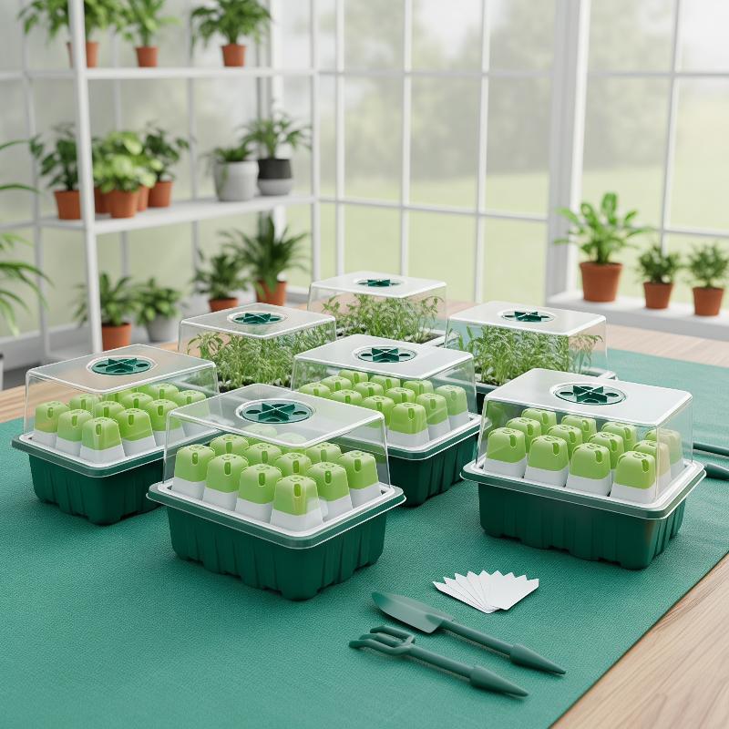 1Set Seed Starter Tray Mini Gr - Dome Propagation Kit 评论和价格