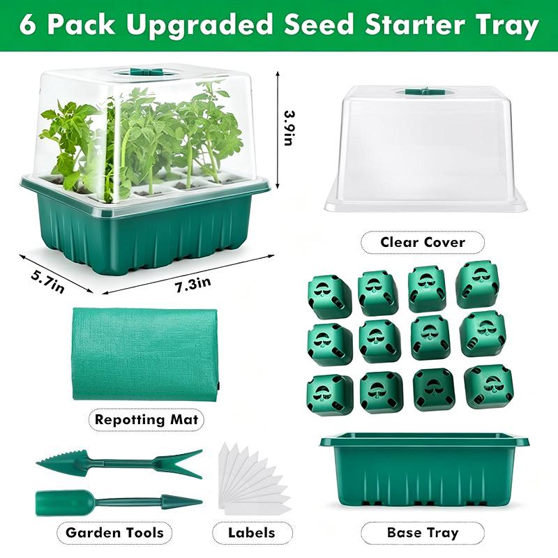 1Set Seed Starter Tray Mini Gr - Dome Propagation Kit 评论和价格