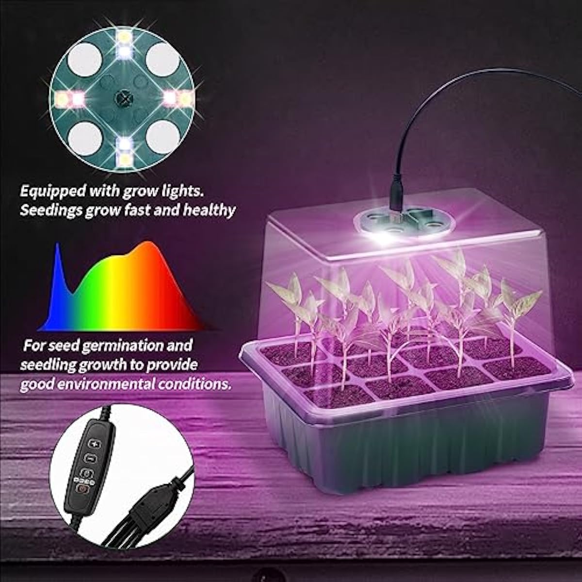 Seed Propagation Kit with Adju - Dome Propagation Kit 评论和价格