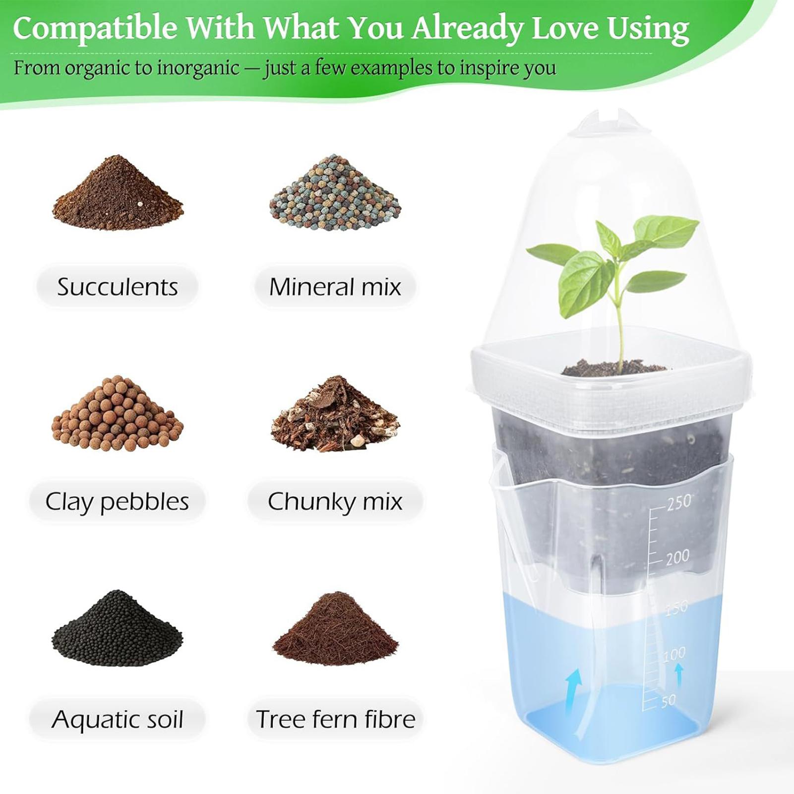 Self Watering Pots 12Pcs Seed  - Dome Propagation Kit 评论和价格